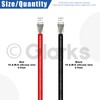 Glarks 10 Gauge High Temp Silicone Wire 6 ft red