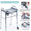 BAGSFY Walker Tray with Cup Holder – Hard Top Walker