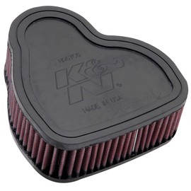 K&N Filtro de aire del motor: alto rendimiento, premium, filtro de aire Powersport: compatible con Honda 2003-2009 (VTX1300C, VTX1300R, VTX1300T, VTX1300S) HA-1330