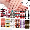12 Sheets Halloween & Christmas Full Nail Wraps Stickers, Nail