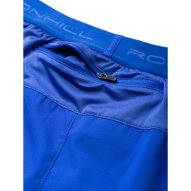 Ronhill Running, Men's Tech 5" Short, Azurite/Citrus, Size L