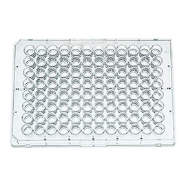 BrandTech 781603 Polystyrene C-Bottom 96 Well BRANDplates pureGrade Non-Treated Microplates, Non-Sterile, 350 microliter Well Capacity, Transparent (Pack of 100)