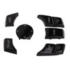 6pcs Multimedia Control Button Multifunction Piano Black Plug and Play
