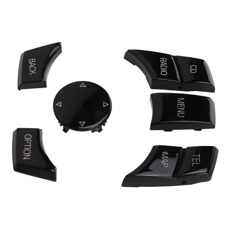 6pcs Multimedia Control Button Multifunction Piano Black Plug and Play