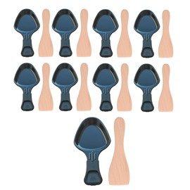 SOS Accessoire Tefal AS306001, AS306003 9 Wooden Scoops for Pans, Raclette Spatula, Grill, Wok AS306001, AS306003