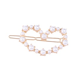 Minkissy Heart Geometric Hair Clip for Women and Girls Elegant Hair Pin Accessory for Any Hairstyle Stylish Barrette for Daily Wear