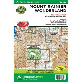 Mount Rainier Wonderland Climbing, WA No. 269SX (Green Trails Maps)