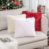 EMEMA Cushion Covers, Christmas Day, Fur Cuddly Cushion, Fur Cushion,
