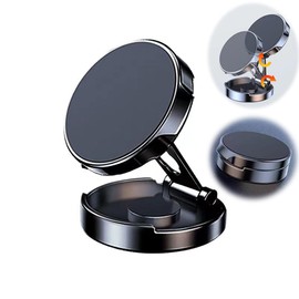 TUKEFEV Magnetic Phone Holder Patch - Folding Universal Dashboard Car Navigation Stand with 360° Rotating Mount - Fits All Smartphones