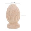 Warmhm Wood Pineapple Finial: Newel Post Cap for Staircase Bannisters