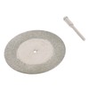 10PCS Thin Diamond Cutting Disc with Rod Round Grinding Sanding