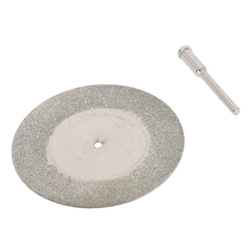 10PCS Thin Diamond Cutting Disc with Rod Round Grinding Sanding