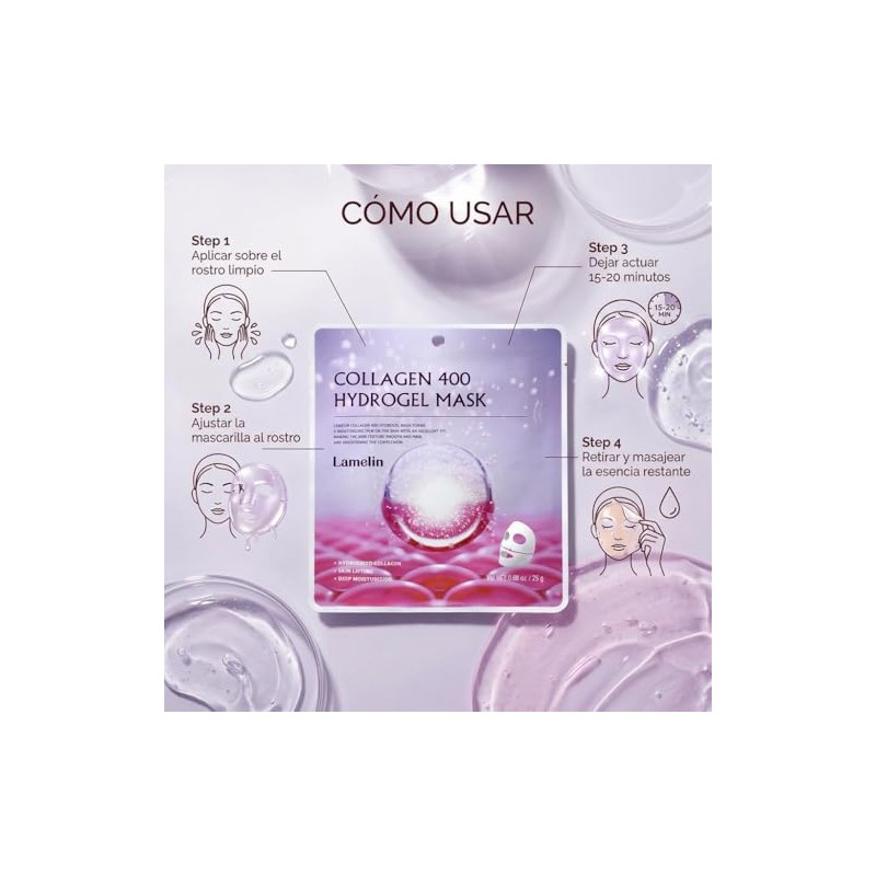 Lamelin Collagen 400 Hydrogel Mask (1EA)