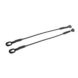 Motoforti Rear Tailgate Cables, Lift Gate Support Straps Pickup, for Chevy S10 1994-1998, 38534, 15683449,Metal, Rubber, Black, 1 Pair