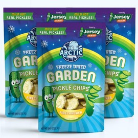 Arctic Farms Freeze Dried Kosher Dill Pickle Slices from Jersey Pickles - Weight: Large Bag (Pack of 3)