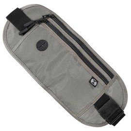 VOLAN Security Waist Pouch, Anti-Skimming, RFID Blocking, Overseas Travel, Travel Essentials, Secret, Light Gray