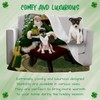 Rat Terrier Dog Blanket - Christmas Irish Santa with Gift