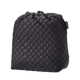 Etsumi VE-5306 Quilted Camera Case, Pouch, 0.6 gal (2 L), Black, Drawstring Bag, Made in Japan