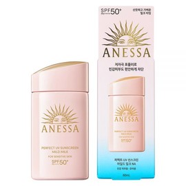 Anessa Perfect UV Sunscreen Mild Milk NA SPF50+ PA++++, 60ml, 1 piece 60ml x 1 piece / 아넷사 퍼펙트 UV 선스크린 마일드 밀크 NA SPF50+ PA++++, 60ml, 1개 60ml x 1개