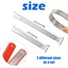 Set of 4 Stainless Steel Rulers, 20/30 cm Ruler Metal