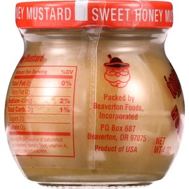 Inglehoffer Mustard, Sweet Honey, 4-Ounce Jars (Pack of 12)