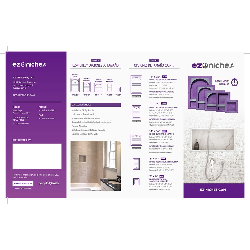EZ-NICHES - USA - EZLRN - 14in X 22in -