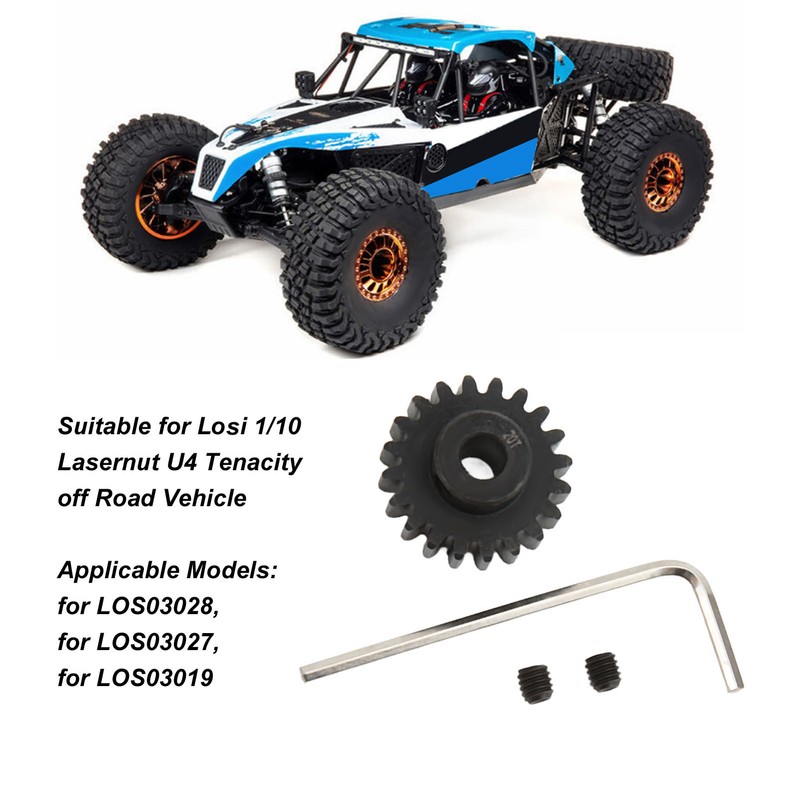20T Pinion Gear with Set Screws Mod 1 5mm Shaft