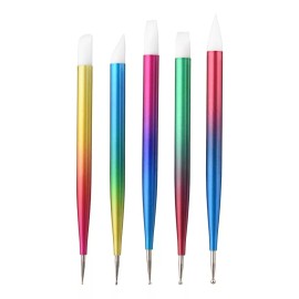 Unic Pinceles De Silicon Para Decoración 3d Con 5 Punteros