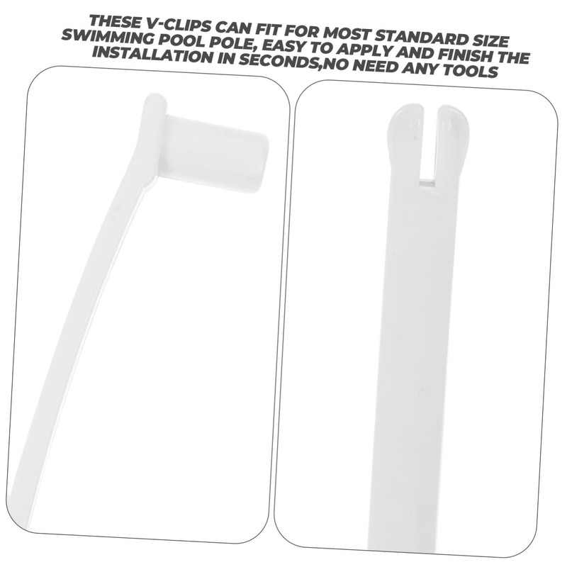 GANAZONO 15sets Pool v Clips Locking for Vacuum and Skimmer