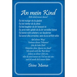 Ontrada Wooden Sign 12 x 18 cm An Mein Kind Deine Mama Saying Sayings Wooden Sign
