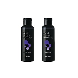 Rubel Edol Color Shampoo, Purple Silky 5.1 fl oz (150 ml) x 2 Sets