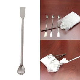 DIIOOMIEEU DIIOOMIEEU Gold Silver Melting Long Handle Stainless Steel Spoon Stirring Rod Spoon Melting Casting Refining Gold Silver Tool