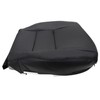 AOUTTUOA Driver Side Bottom Perforated Leather Seat Cover Black Fit