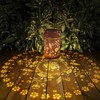 Tepaken 2 Pack Solar Lanterns Outdoor Waterproof, Hummingbird Garden Decor