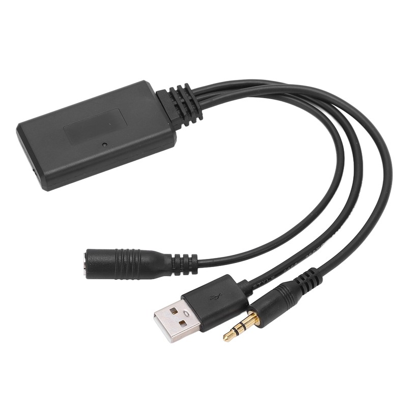 Car Aux Bluetooth 5.0 Adapter Audio Cable with Microphone Handsfree