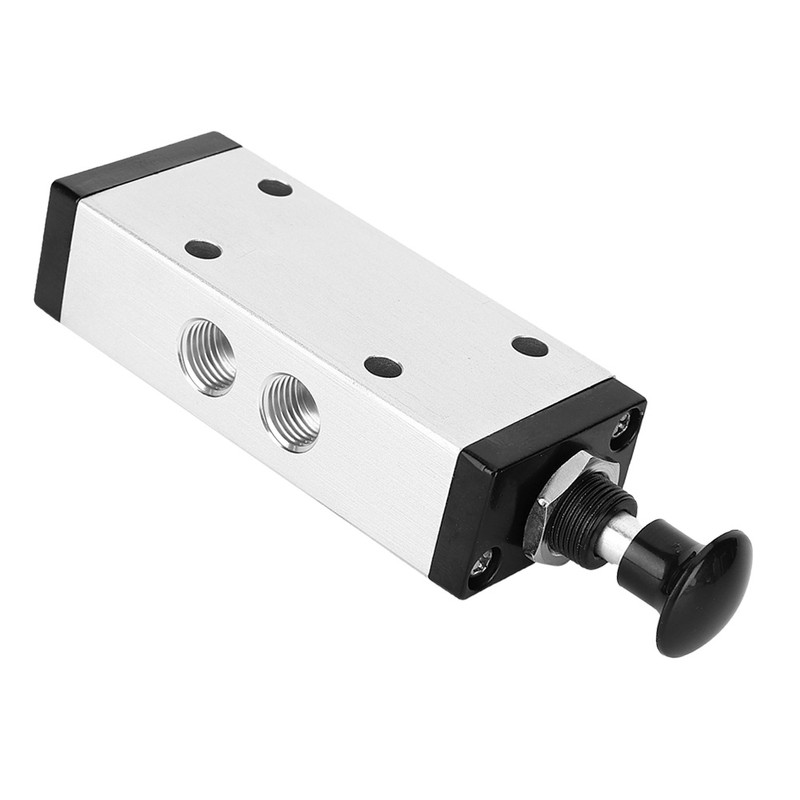 Hand Pull Lever Valve 2 Position 5 Way Aluminum Alloy