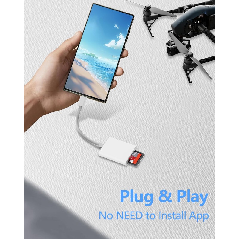 SD Card Reader USB C, 104 MB/S SD Card Reader