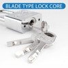 Padlock Hasp Stainless Steel, 30 mm Lock with 4 Keys,