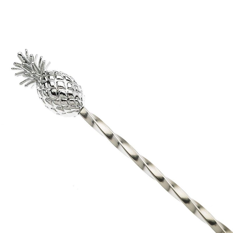 Barfly Pineapple Bar Spoon, End 13 1/4" (33.7 cm), Stainless