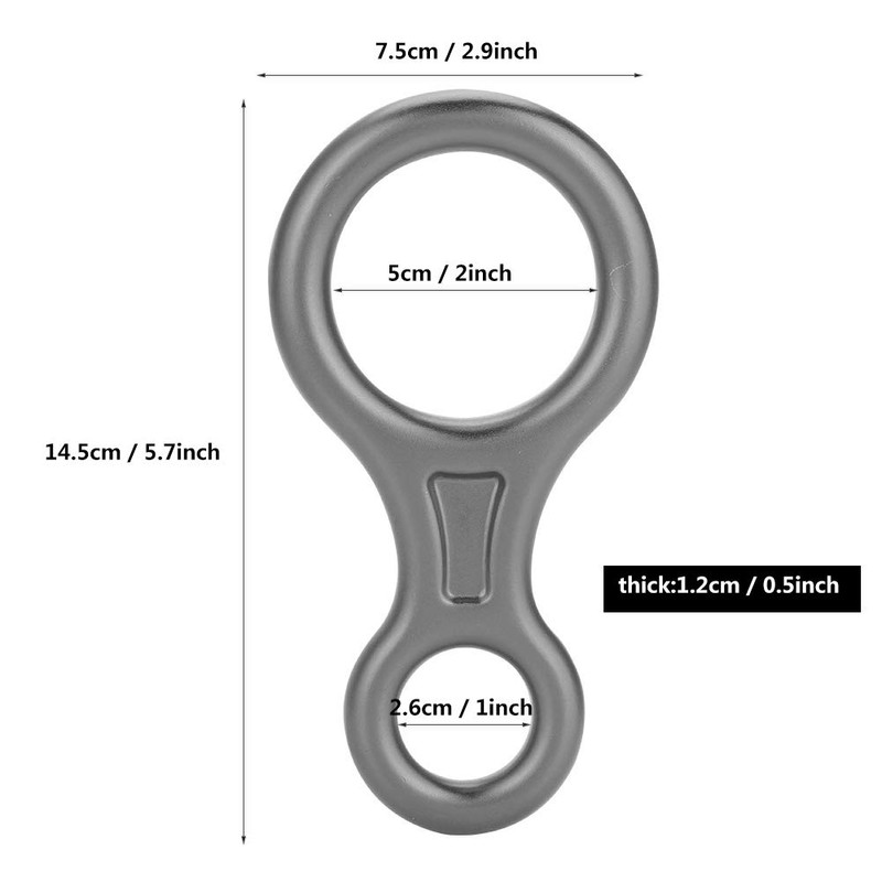 Escalada Rappel Safety 35KN Montaismo Escalada Figura 8 Cuerda Descensor