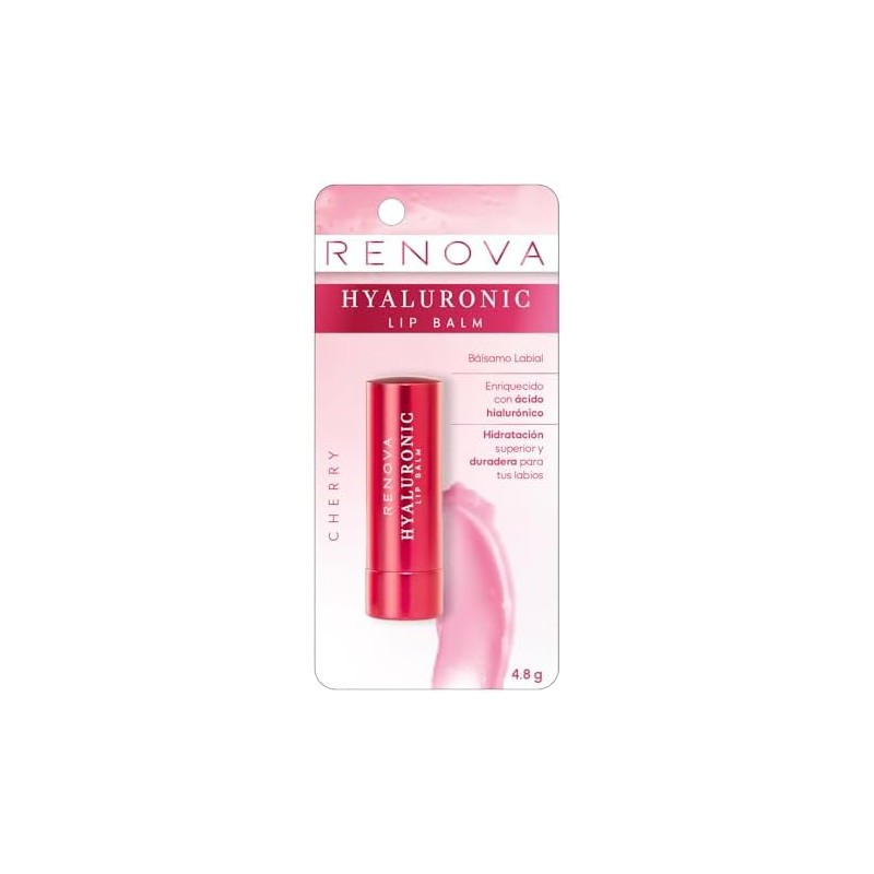 Renova Bálsamo Labial Con Ácido Hialurónico Cherry 4.8g