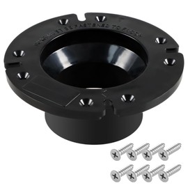 KPALAG 3" Socket Floor Flange RV Toilet Flange Compatible with Dometic/Sealand Gravity Discharge Toilets Fit 3" 4" or 5" Drainpipe Replace# 385345892