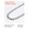 Silvora Silver Chains for Women Cuban Chain 925 Silver Necklace
