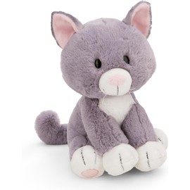 NICI Kuscheltier Katze 20cm - grau - Weiches Plüschtier – niedliches Stofftier zum Kuscheln & Spielen – tolle Geschenkidee für Kinder & Erwachsene - 62139