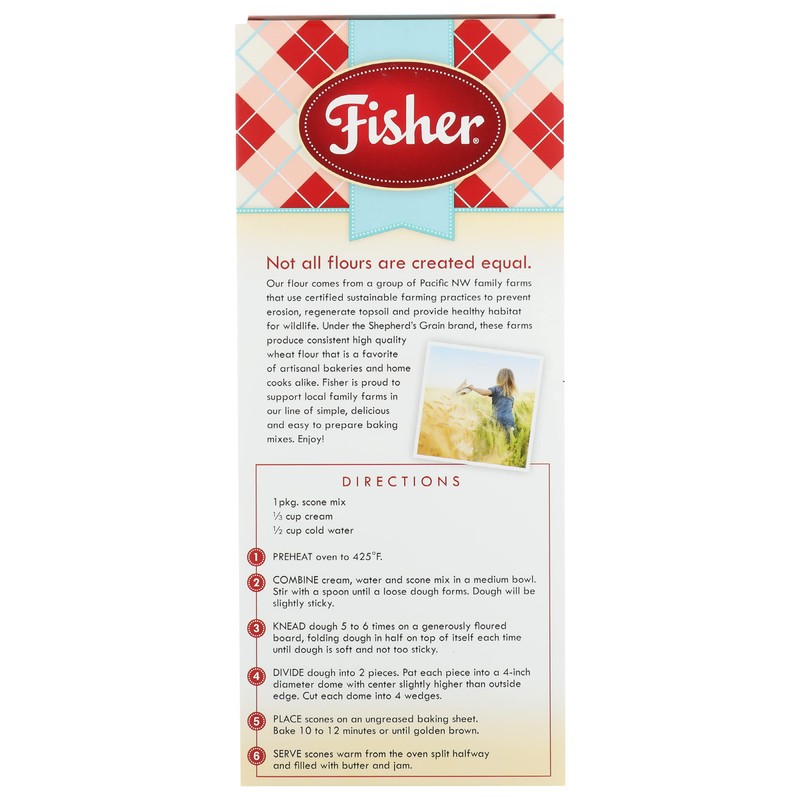 Fisher Scone Mix, Cranberry Orange, 12 OZ (Pack of 3)