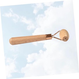 Beavorty Massage Roller Wooden Handle Eye Beauty Tool Gentle Rolling Massager for Skin