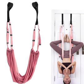 Leg Stretcher Strap with Door Anchor – Flexibility Trainer for Stretching, Backbend, Dance, Gymnastics, Yoga, Aerial, and Ballet Training – Stretch Strap for Home Fitness or Flexibility Exercise