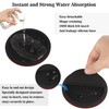 Sleek Absorbent Coasters with Holder – Silicone Cup Mat with