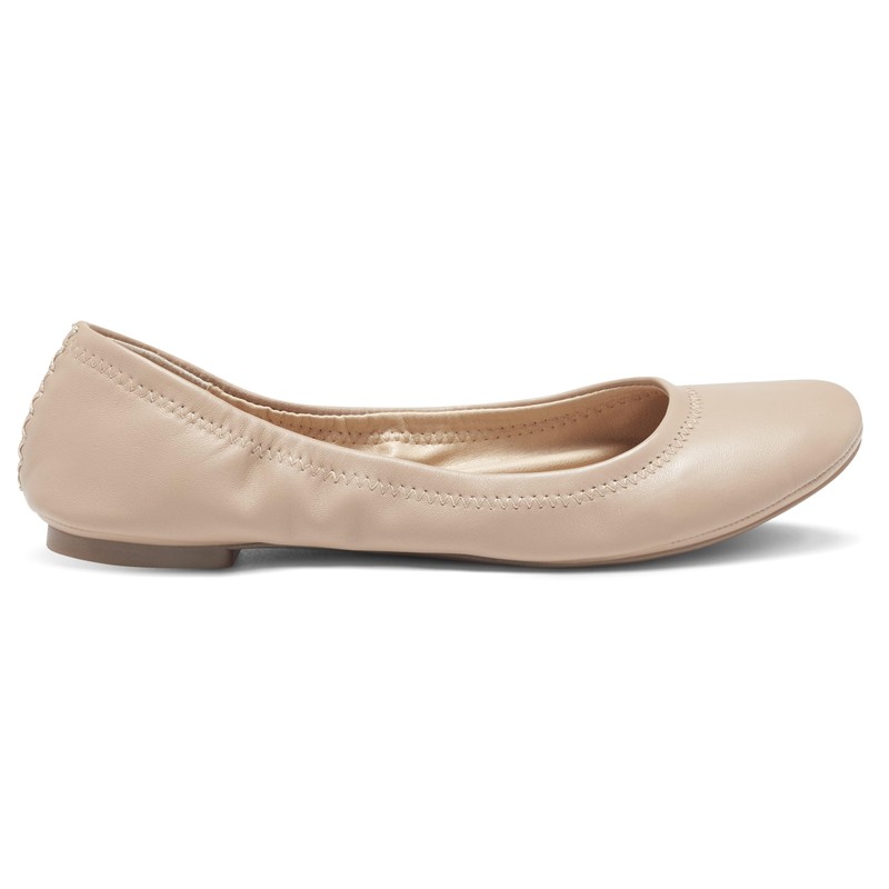 Lucky Brand Women's LK-Emmie Ballet Flat, Pale Beige ,8