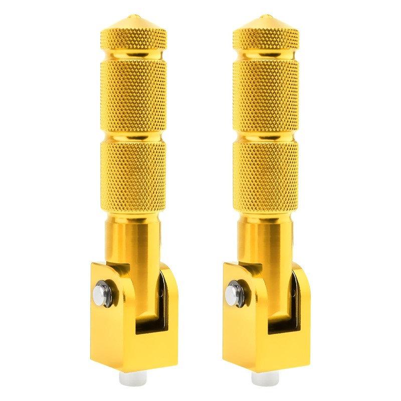 Windance 8mm M8 Passenger Foot Supports Pedals, 90 Degree Foldable